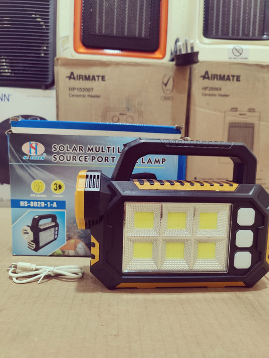 Solar Multi Light Source Portable Lamp HS-8029-1-A