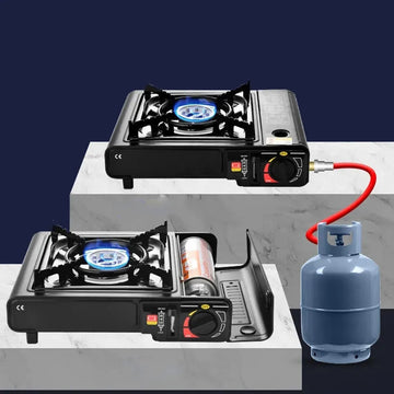 Portable 2 in 1 Butane Gas camping Stove  with 1 Gas Bottle