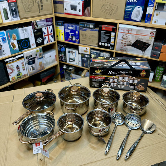 Imported 16 Piece Cookware Set