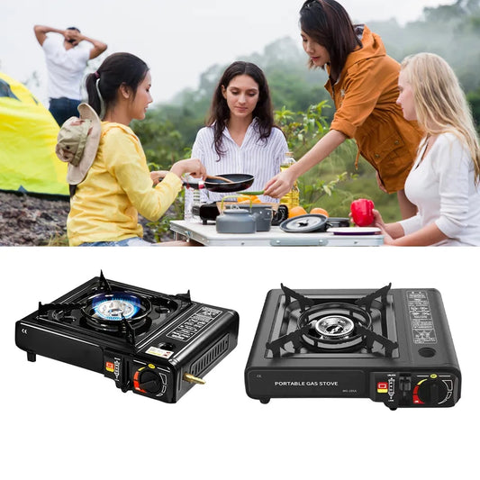 Portable 2 in 1 Butane Gas camping Stove  with 1 Gas Bottle