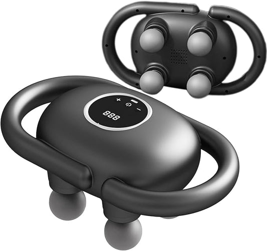 Facial Gun Massager FH-380 Portable 4-Heads Handheld Electric Massager