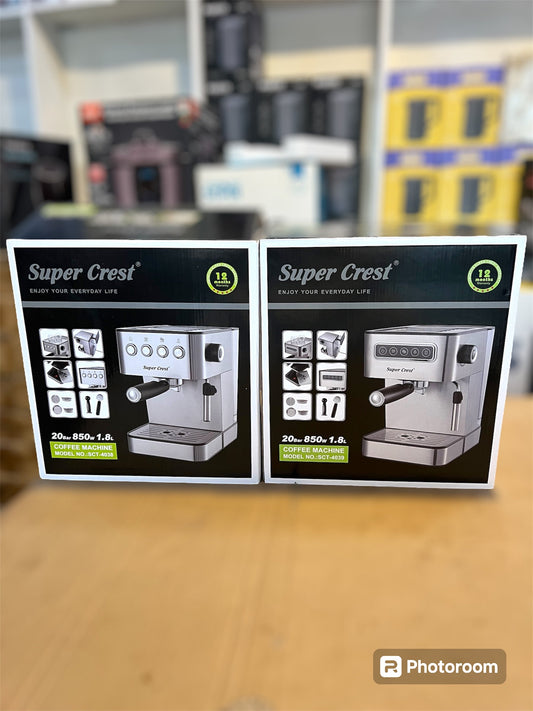 German Lot Imported Super Crest Espresso Coffee Maker - 20 Bar