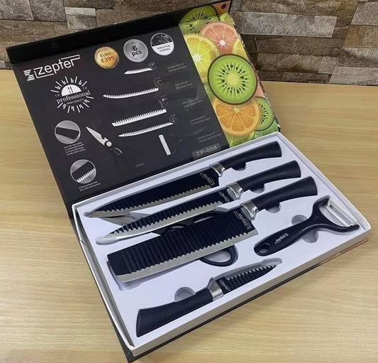 Zepter 6 in 1 Kitchen knives set