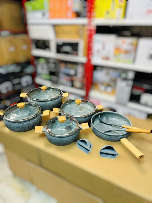 Lot Imported 13pcs Bakhschie Granite Non-Stick  Cookware Set