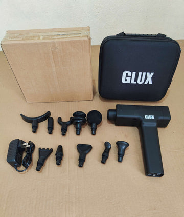 Imported  Glux M3 Black Battery Powered Handheld Deep Tissue Portable Massage Gun
