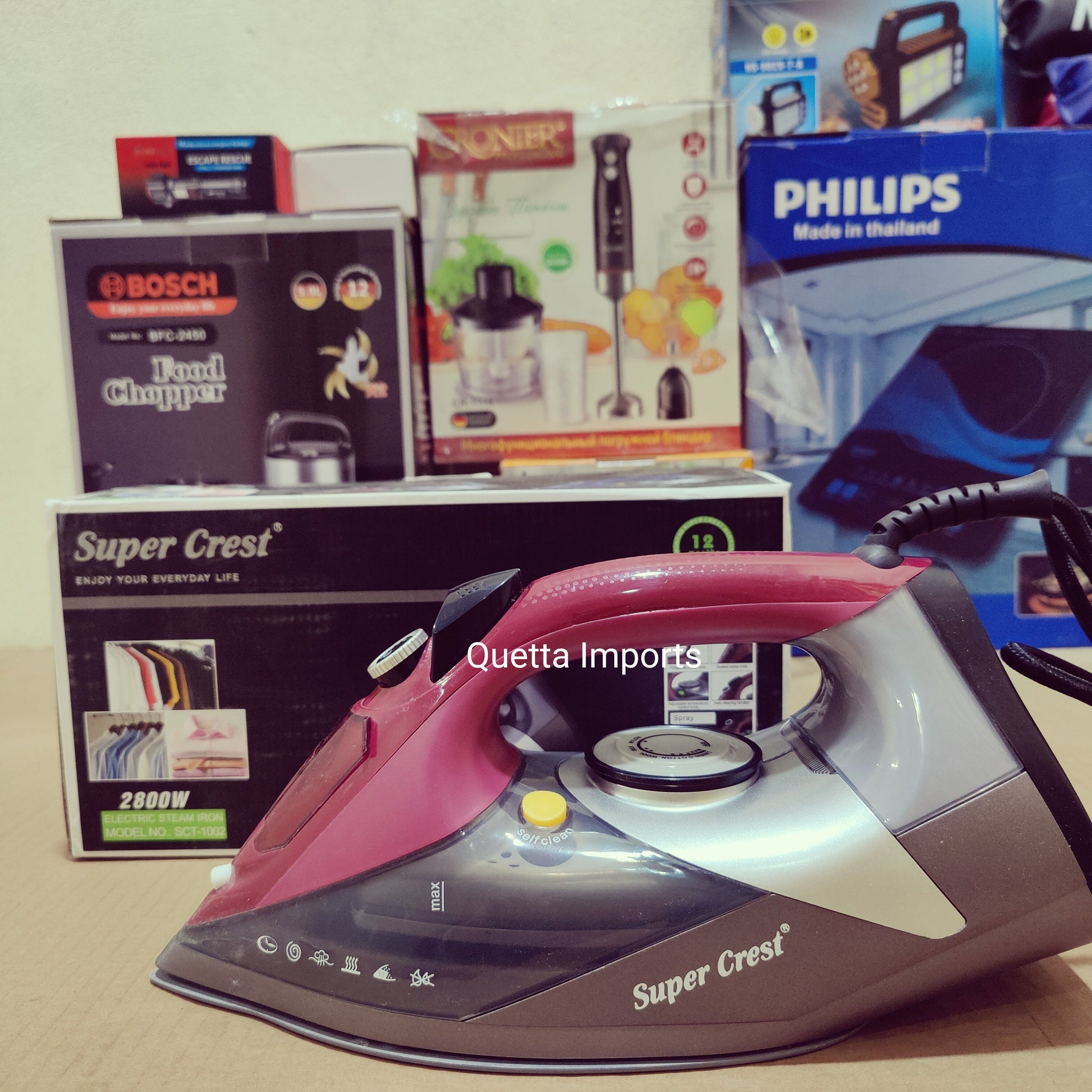 Super Crest Steam Iron SCT-1002