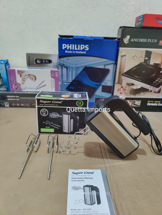 SUPER CREST Hand Mixer 750W SCT-5004