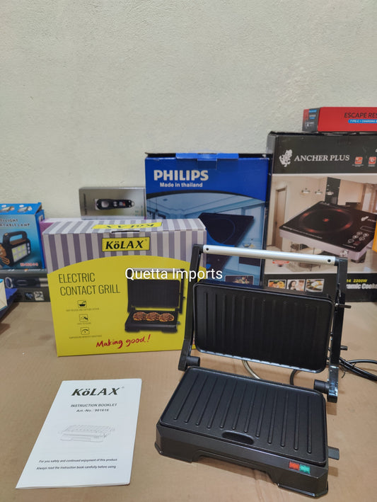 Imported Kolax Electric Contact Grill 1000W