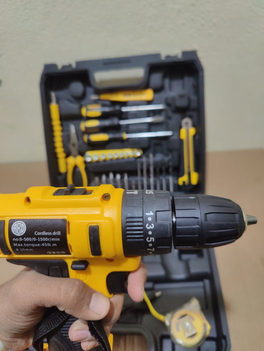 Imported ABD 33 Piece Tools Set with 321V Drill Machine