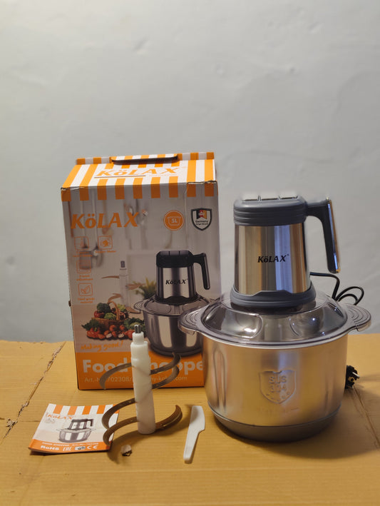 Imported Kolax Electric Meat Chopper 5L With 6Blades 3 Speeds Level