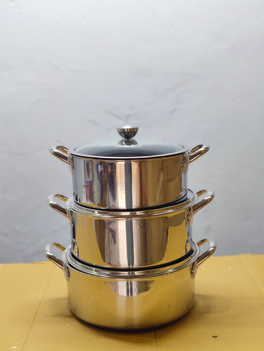 Imported Honey Comb Shallow Open Cookware Set