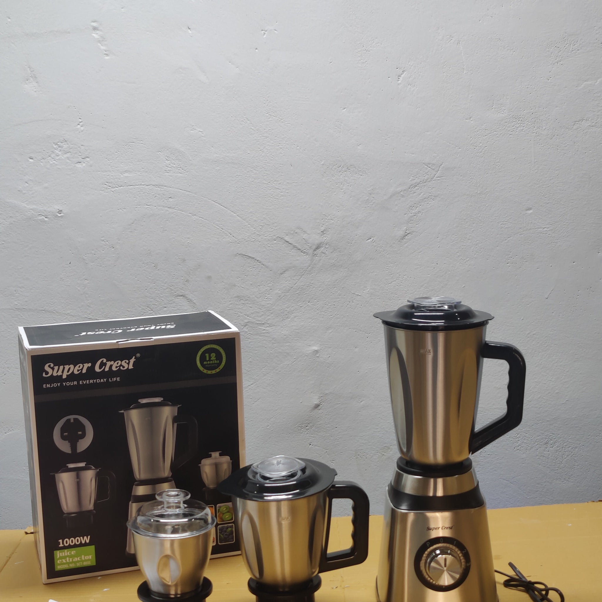 Super Crest Stanless Steel 3in1 Blender Set