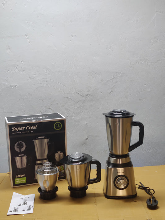 Super Crest Stanless Steel 3in1 Blender Set