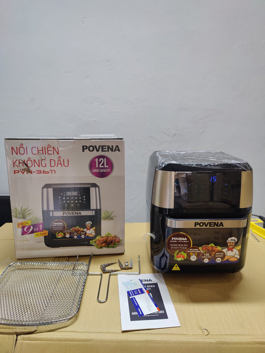 POVENA 12L 9 in 1 Air Fryer & Oven