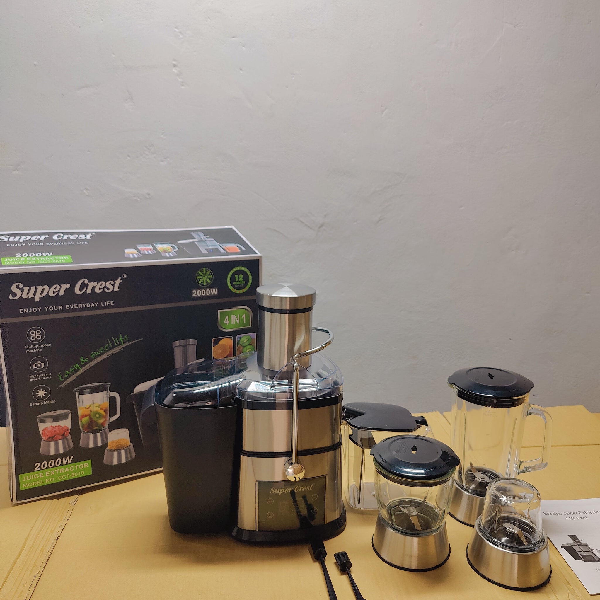 SUPER CREST 4 in 1 Food Factory 2000W SCT-8010