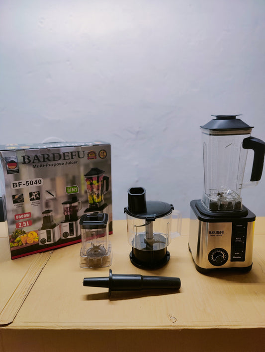 BARDEFU 3 in 1 Blender- Chopper & Grinder -Model 5040