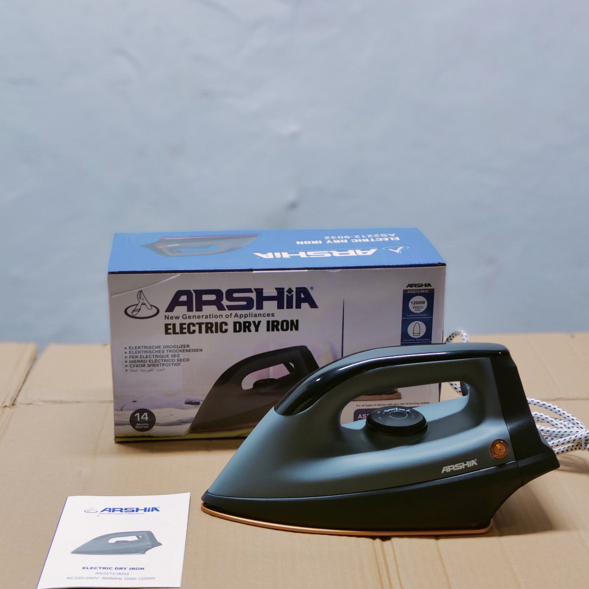 Arshia Electric Dry Iron Model - 1200 Watt -Model AS2212
