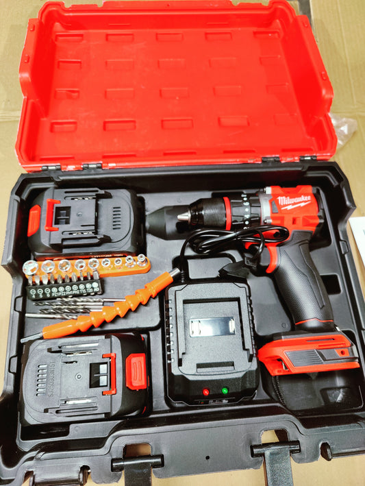 Milwaukee 128V Cordless Screwdriver & Power Tool Set with Storage Case