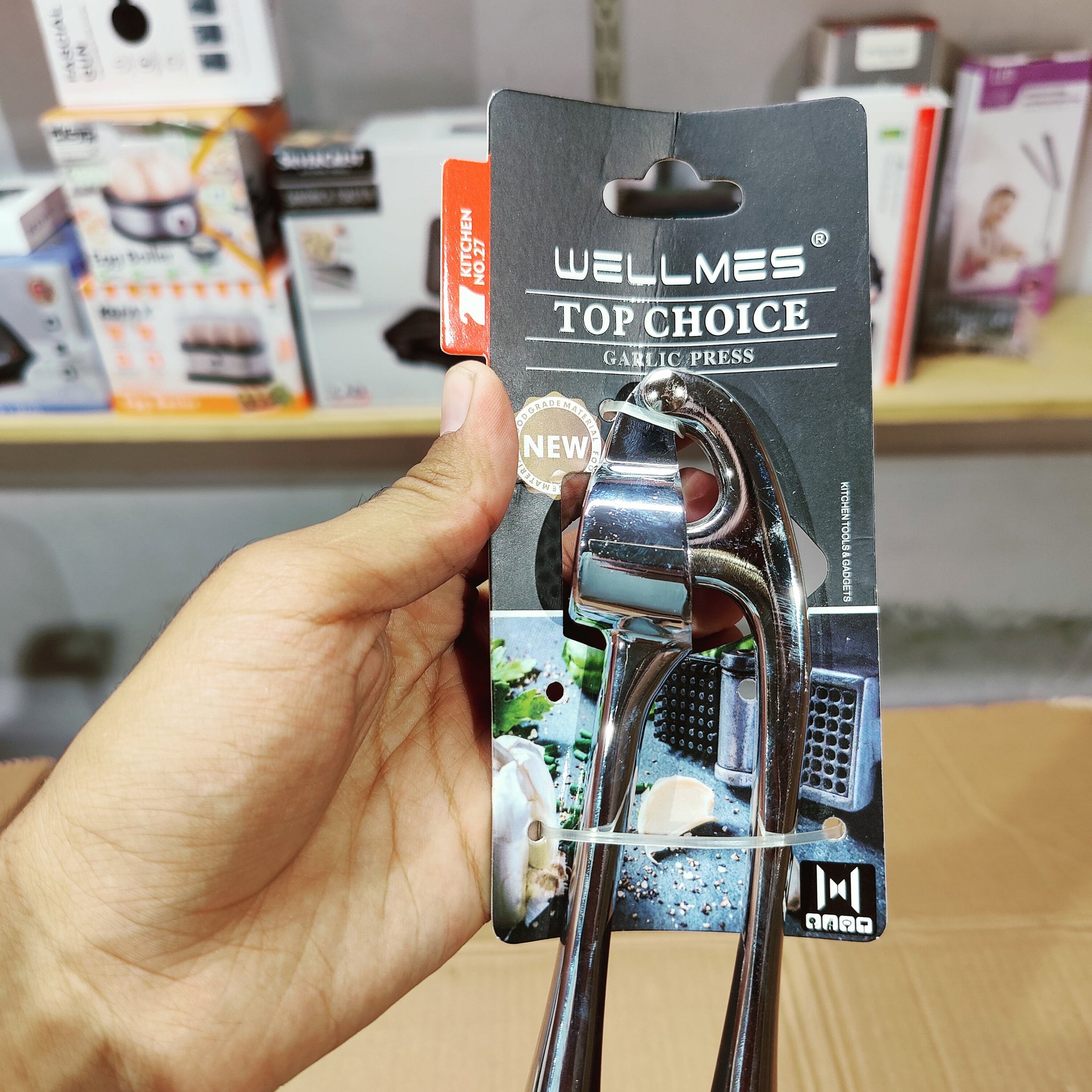 Wellmes Garlic Press Stainless steel