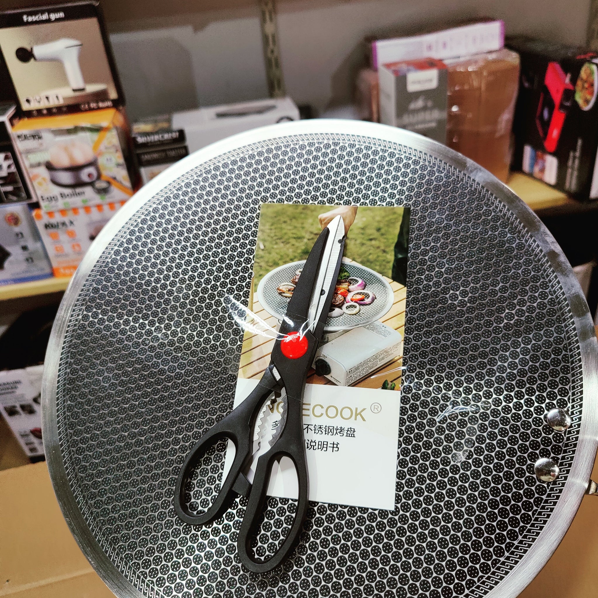 Unclecook Heavy Honeycomb Steel Tawa 34cm