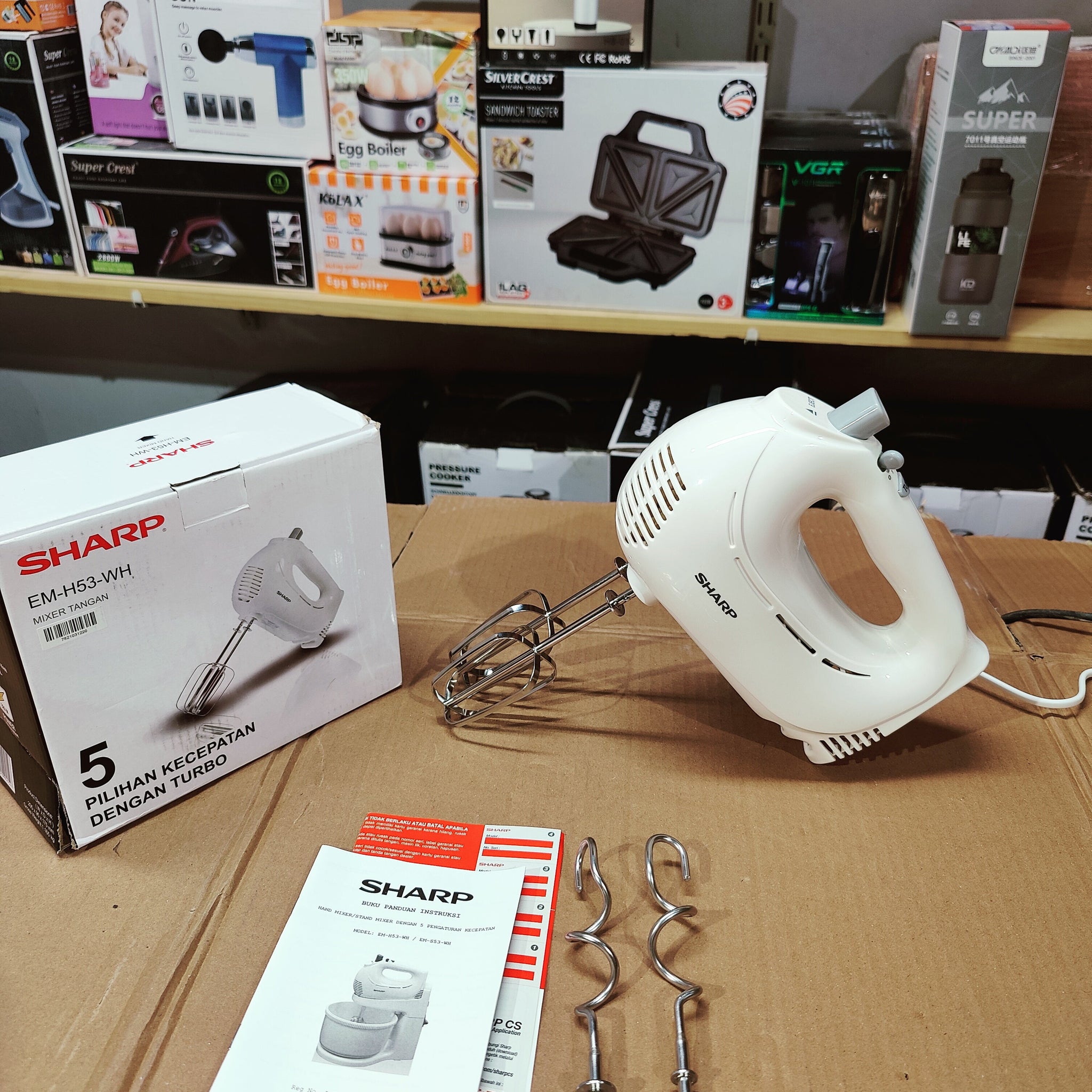 Sharp Hand Mixer EM-H53-WH