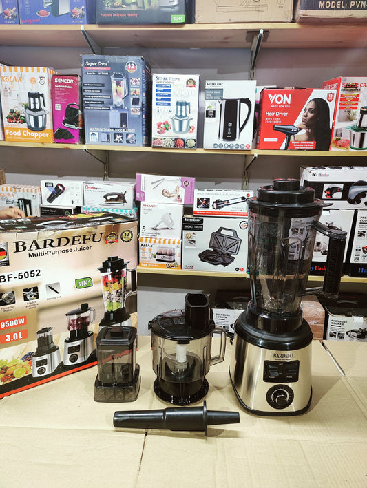 BARDEFU 3 in 1 Blender- Chopper & Grinder -Model 5052