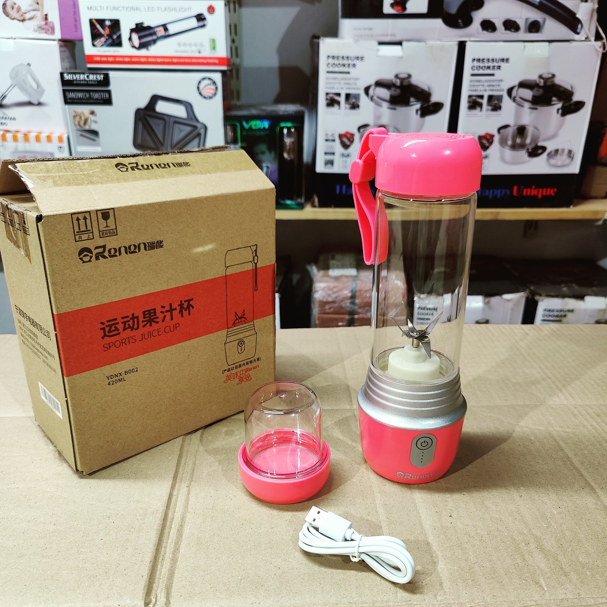Imported Rechargeable Portable 420ml Blender