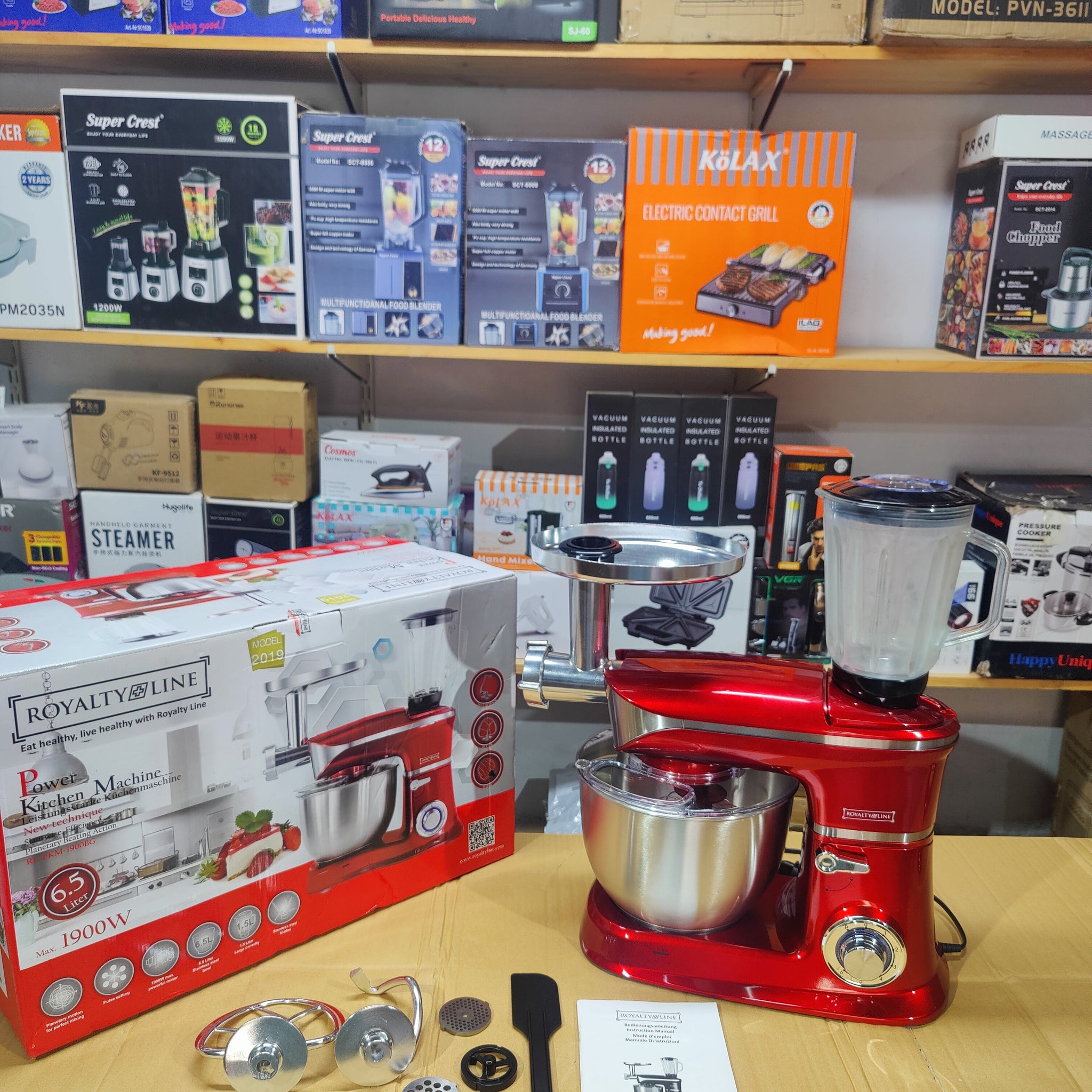 Royalty Line 6.5L 3-in-1 Stand Mixer & Kitchen Machine