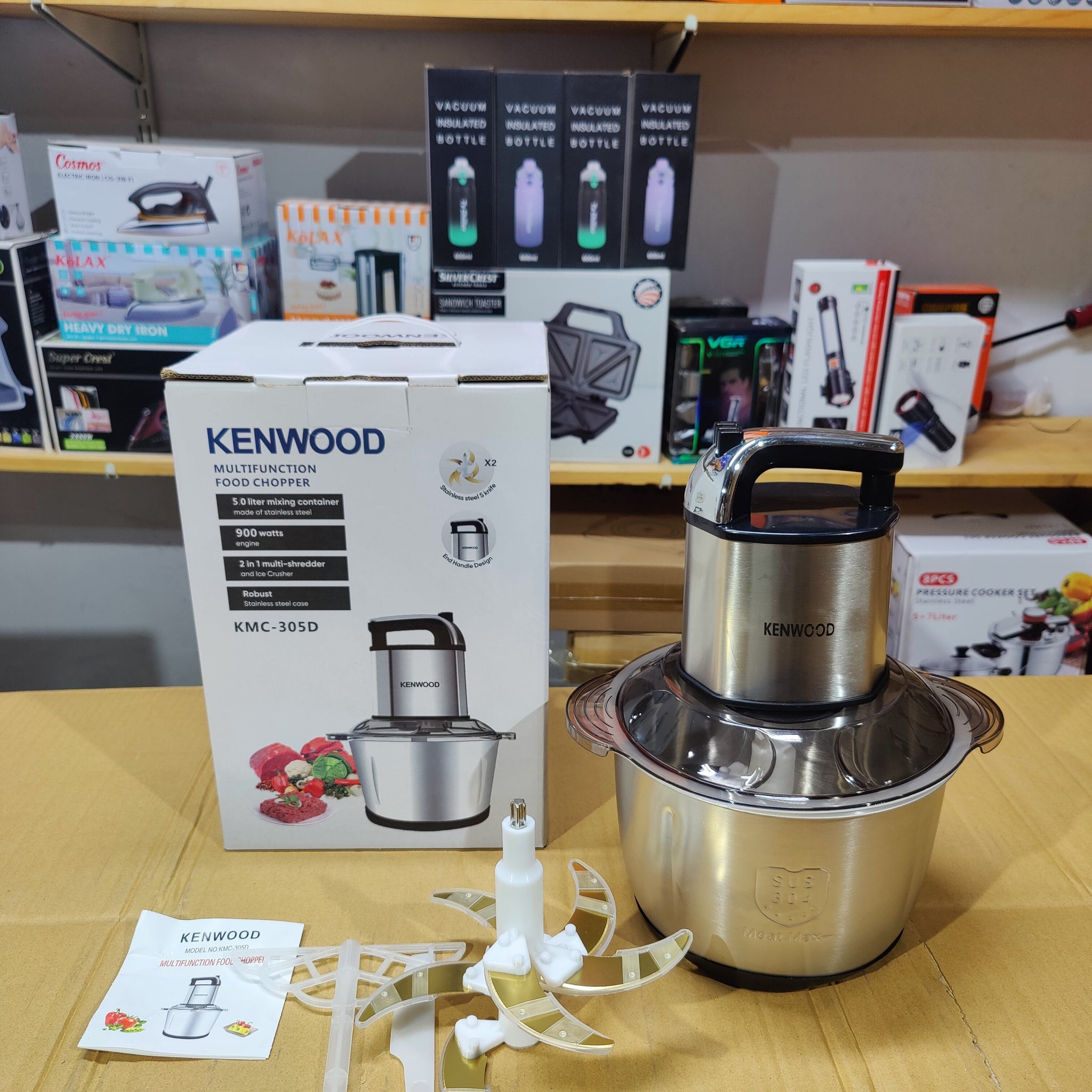 Kenwood Electric Meat Chopper 5L With 6Blades 3 Speeds Level