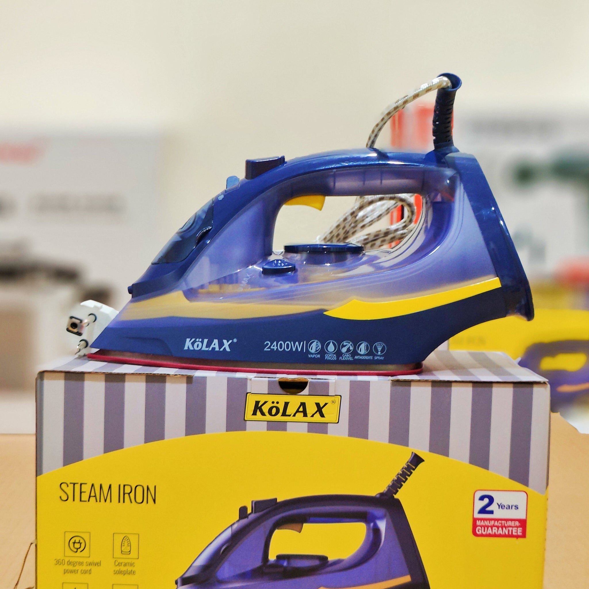 Imported Kolax Steam Iron - 2400 Watt
