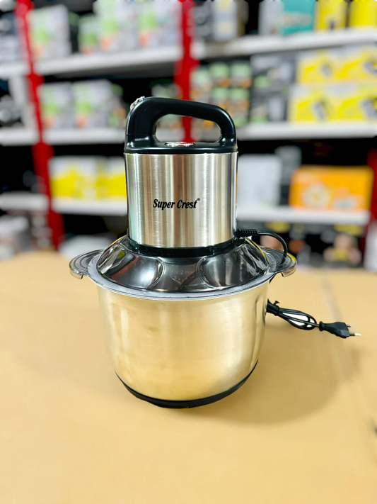 Super Crest 5L Meat Chopper with 6 Blades 2 Speed Level