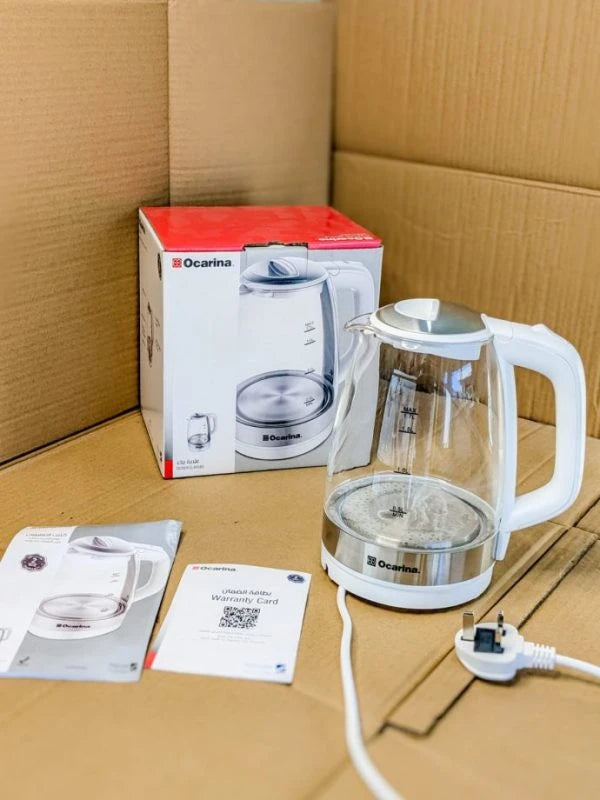 Dubai  Imported Ocarina Electric  Glass Kettle -1.7 Litter