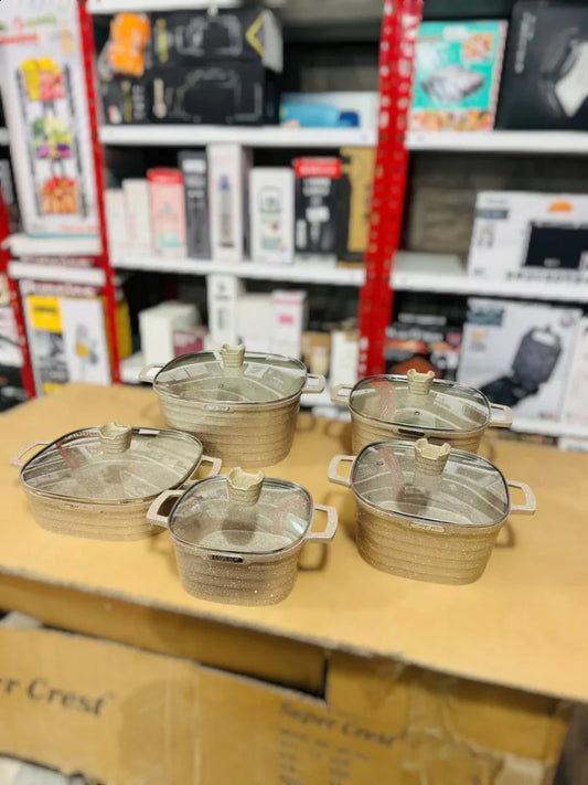 Lot Imported 10pcs Die Casting Aluminium Cookware Set