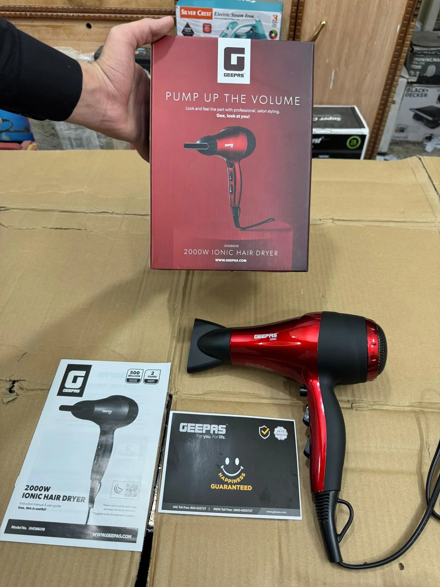 Geepas Ionic Hair Dryer GHD 86018