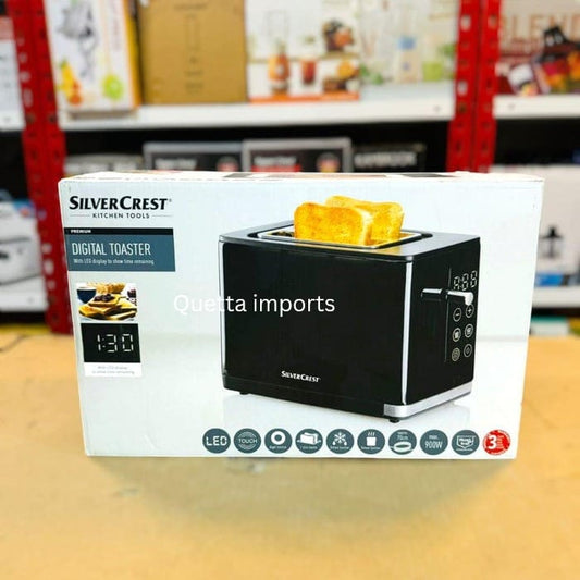 Imported Silver Crest Multifunction 2 Slice Digital Touch Pannel  Bread Toaster