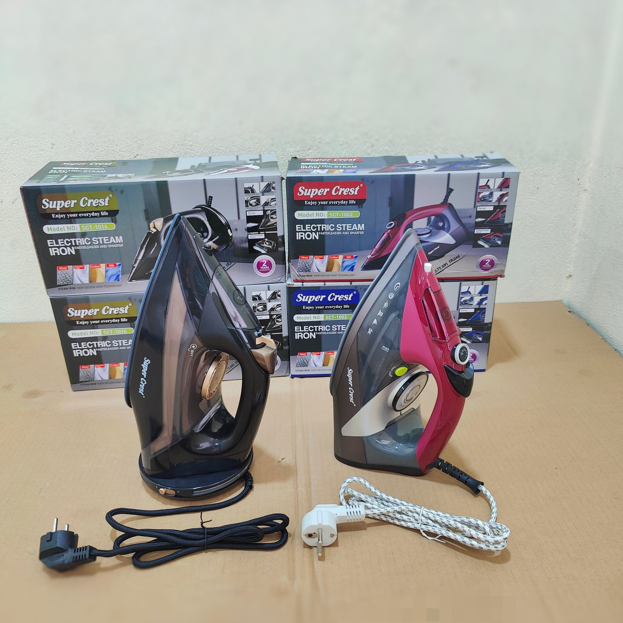 Super Crest Steam Iron SCT-1002 and SCT-1014